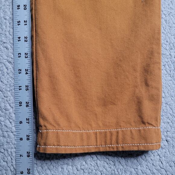 Abercrombie & Fitch Jumpsuit Womens Small Camel Brown Utility Coveralls Romper - Picture 10 of 11